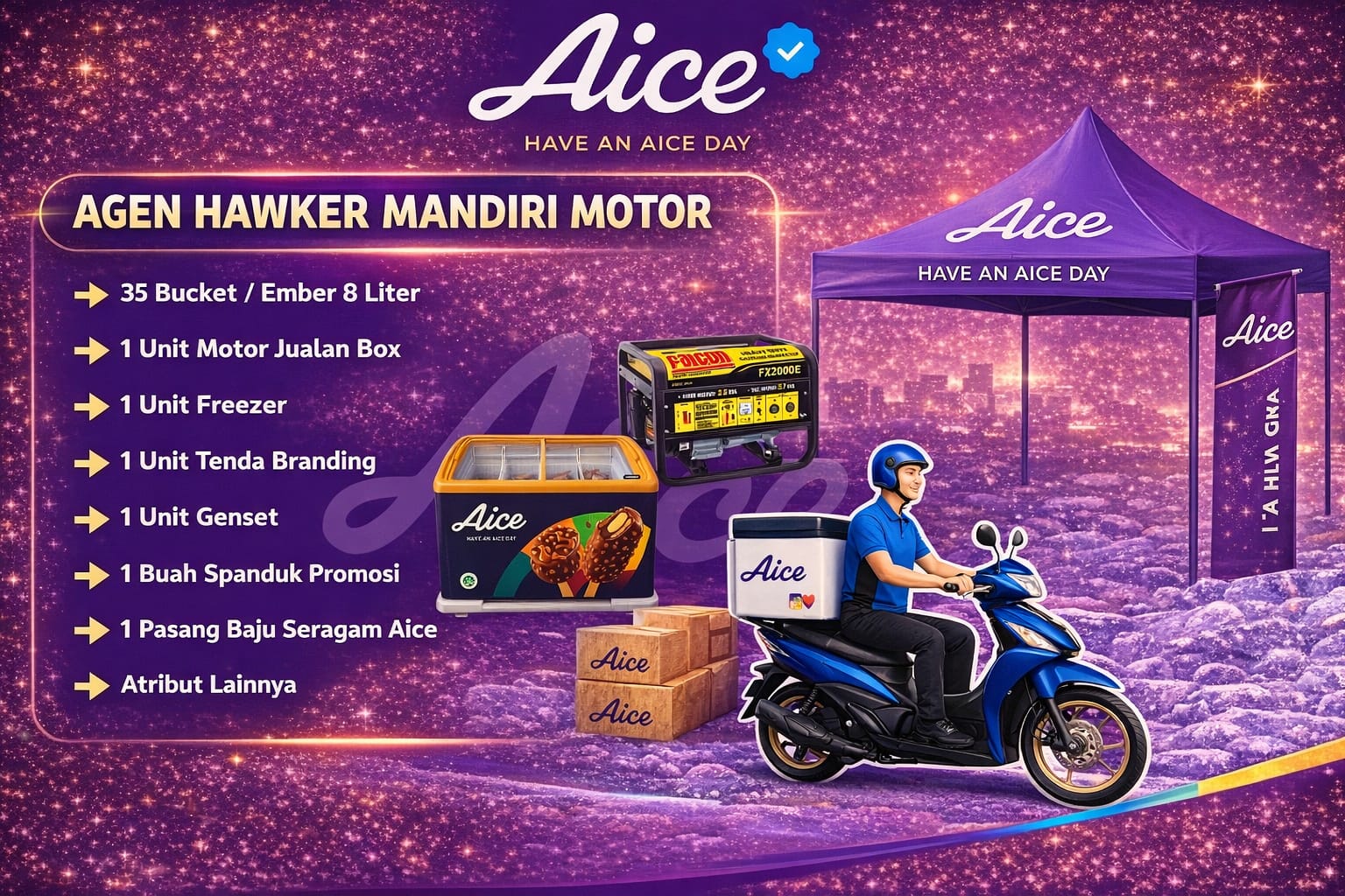Agen Hawker Mandiri Motor Aice
