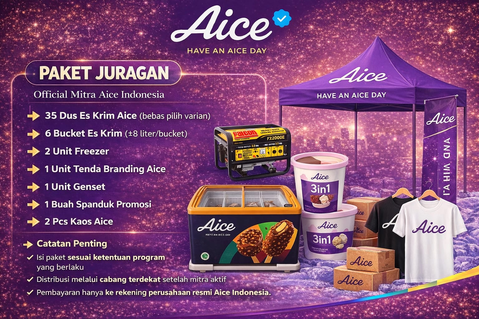 Paket Juragan Aice Rp 3.000.000