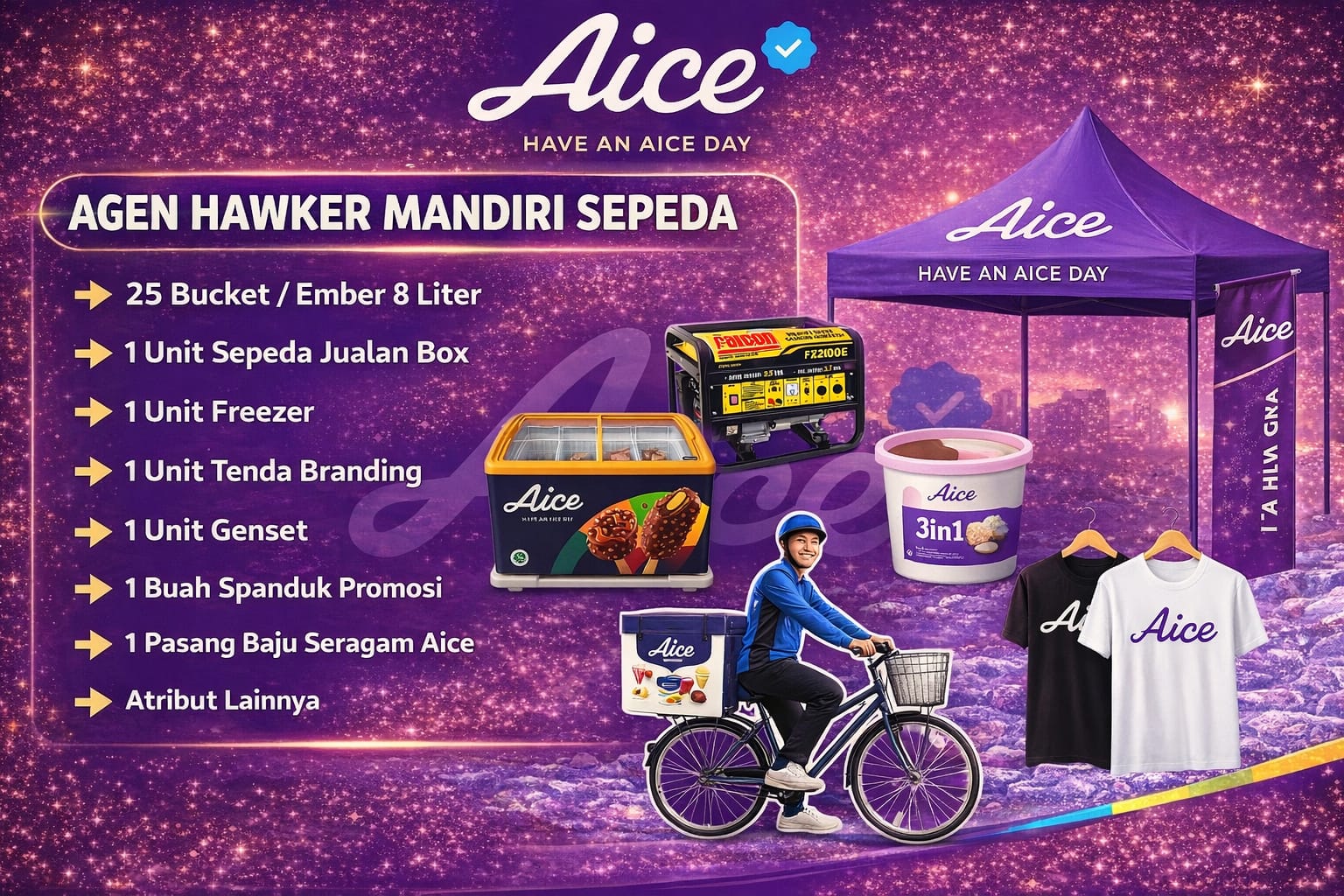 Agen Hawker Mandiri Sepeda Aice